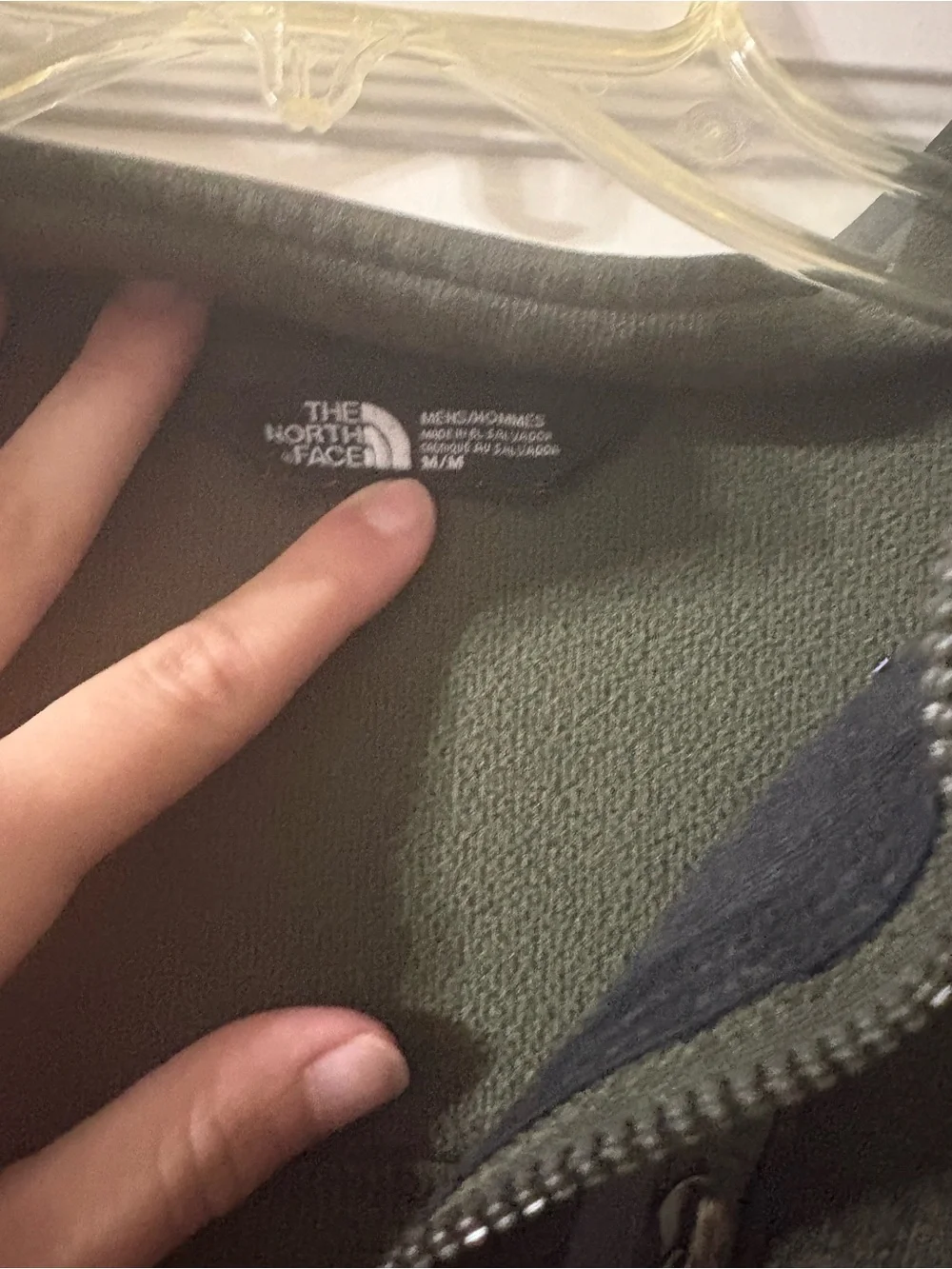 The North Face Men's Dark Olive Quarter-Zip Shirt Jacket